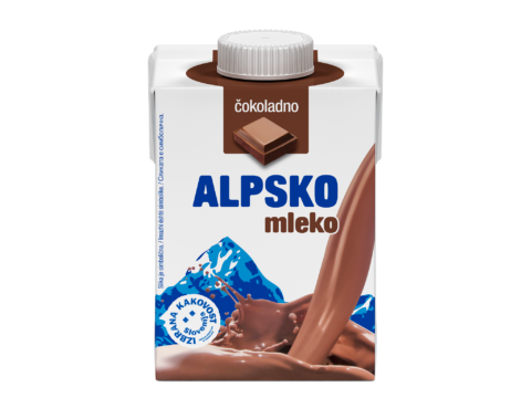 Alpsko mleko with chocolate