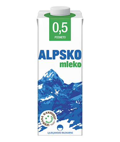 Alpsko mleko with 0,5 % milk fat