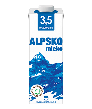 Alpsko mleko with 3,5 % milk fat