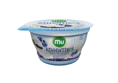 Mu Athentikos jogurt; borovnica