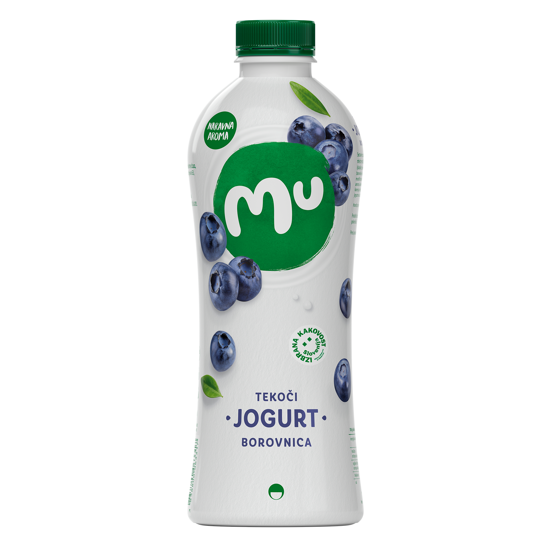 Mu fruit yoghurt blueberry; plastic bottle