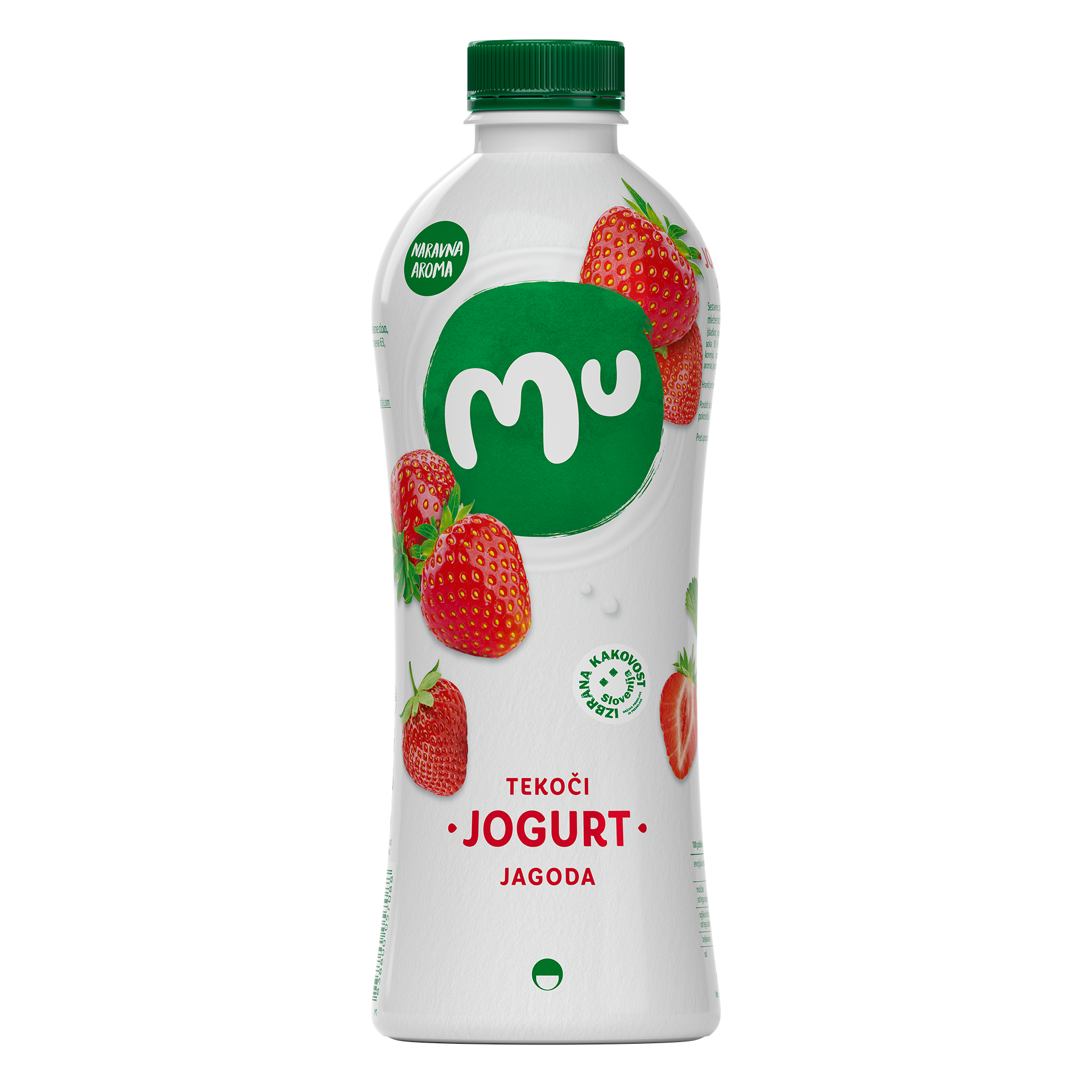 Mu fruit yoghurt strawberry; plastic bottle