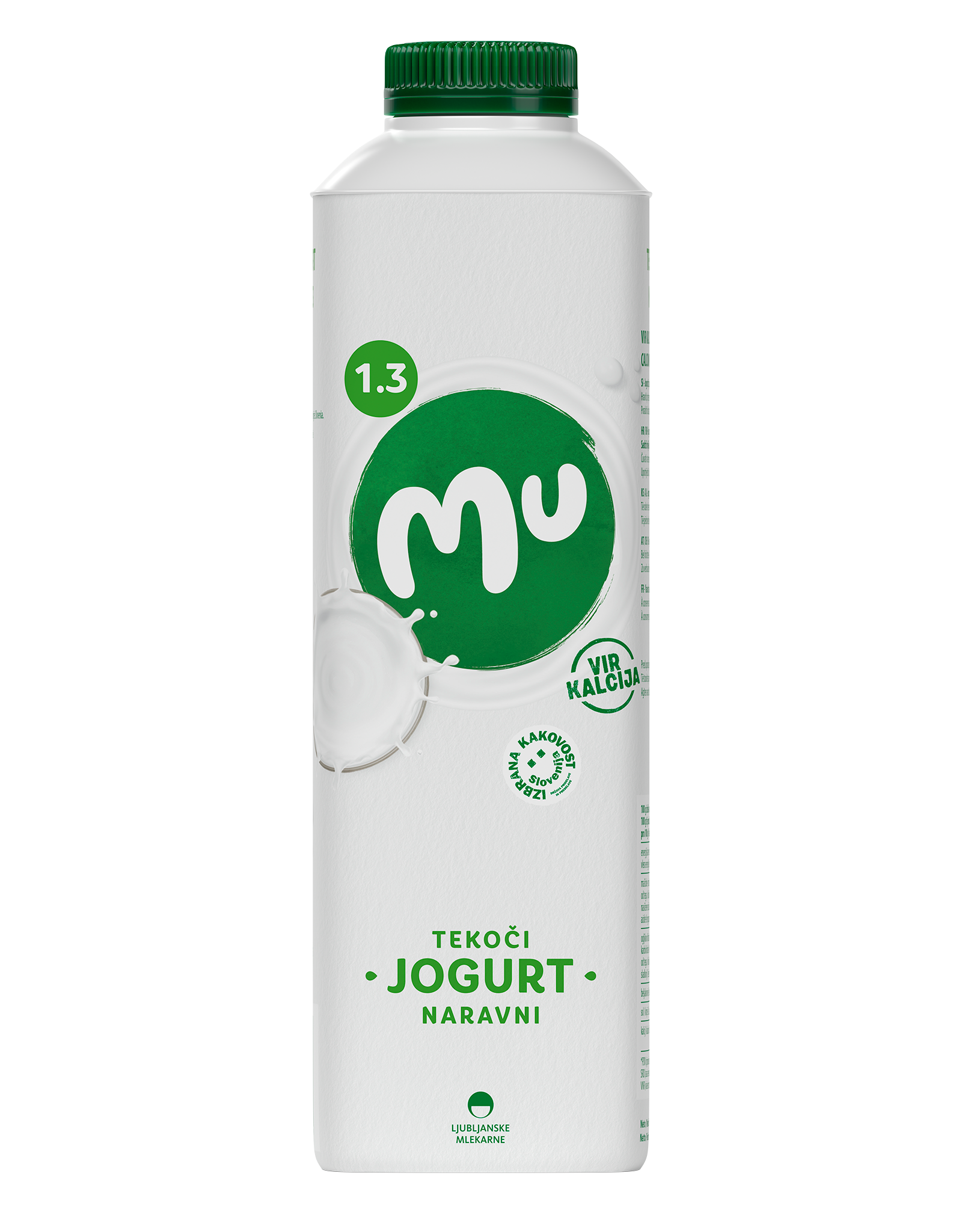 Mu naravni tekoči jogurt z 1,3 % m. m.: TT