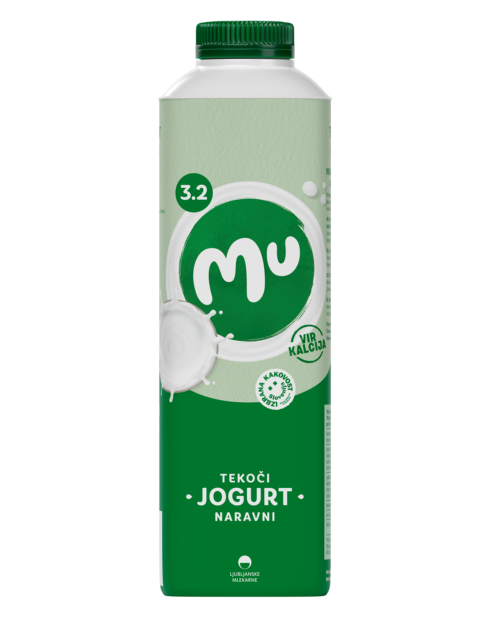 Mu naravni tekoči jogurt s 3,2 % m. m.; TT