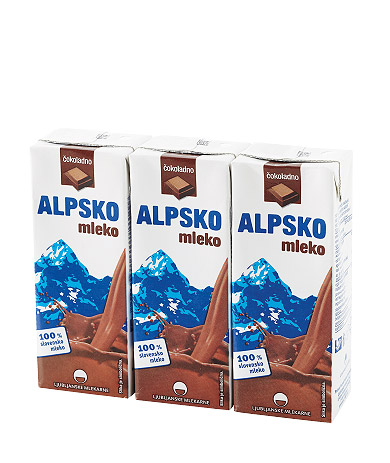 Alpsko mleko with chocolate