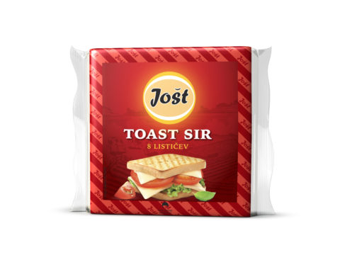 Président Jošt toast processed cheese in slices