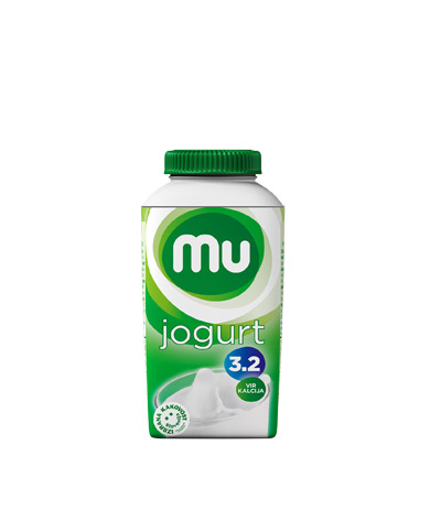 Mu natural drinking yoghurt with 3,2 % milk fat; TT