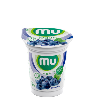 Mu fruit yoghurt blueberry