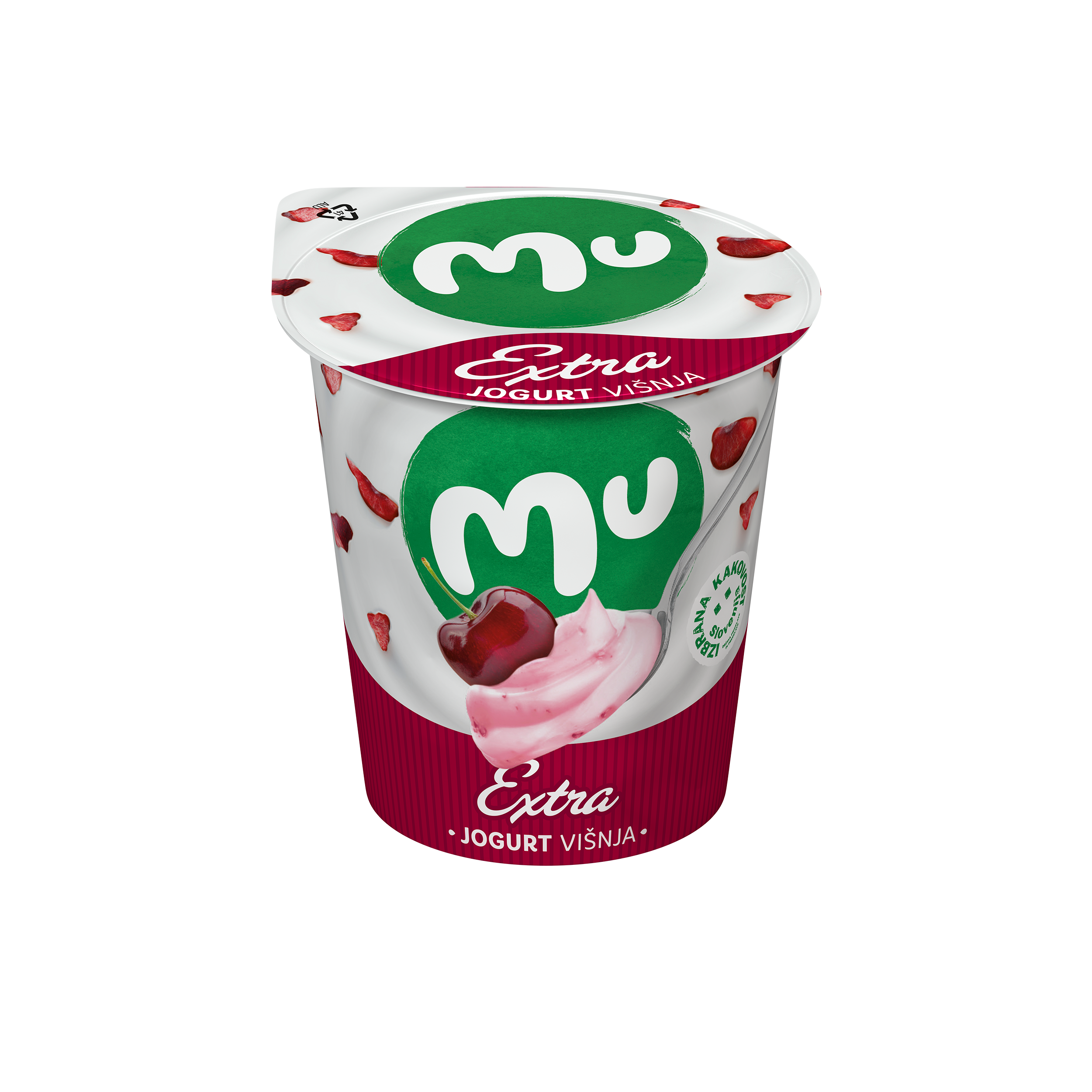 Mu Extra yoghurt; sour cherry