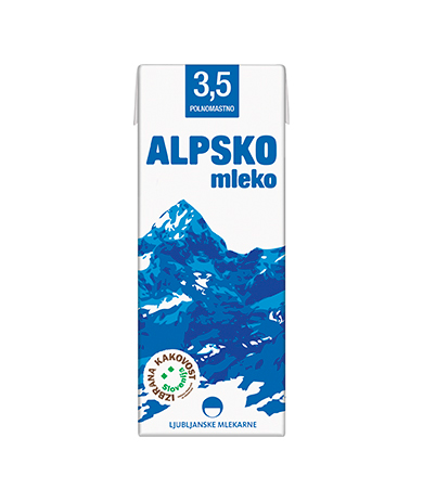 Alpsko mleko with 3,5 % milk fat
