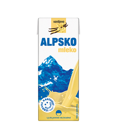 Alpsko mleko with vanilla