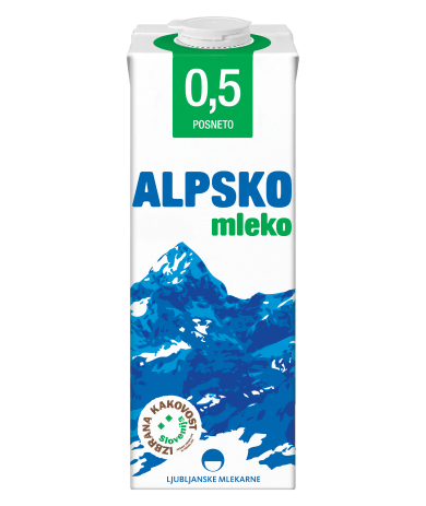 Alpsko mleko with 0,5 % milk fat
