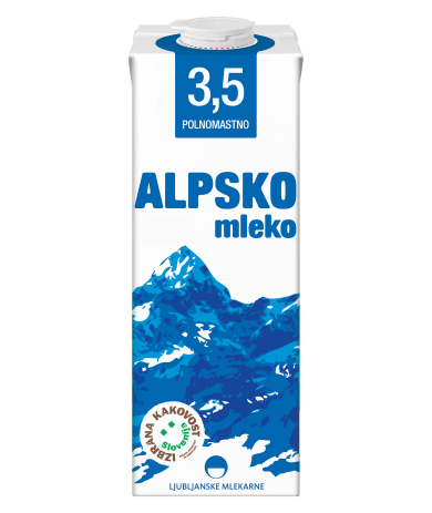Alpsko mleko s 3,5 % m. m.