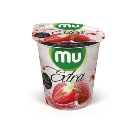 Mu Extra yoghurt; strawberry