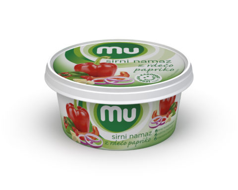 Mu cheese spread with red peppers