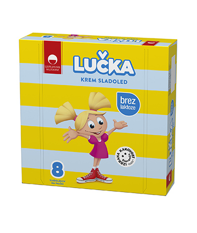 Lučka, vanilla ice cream with cocoa coating – Lactose Free