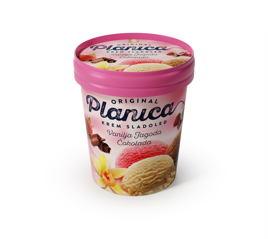Planica Original: chocolate, strawberry, vanilla