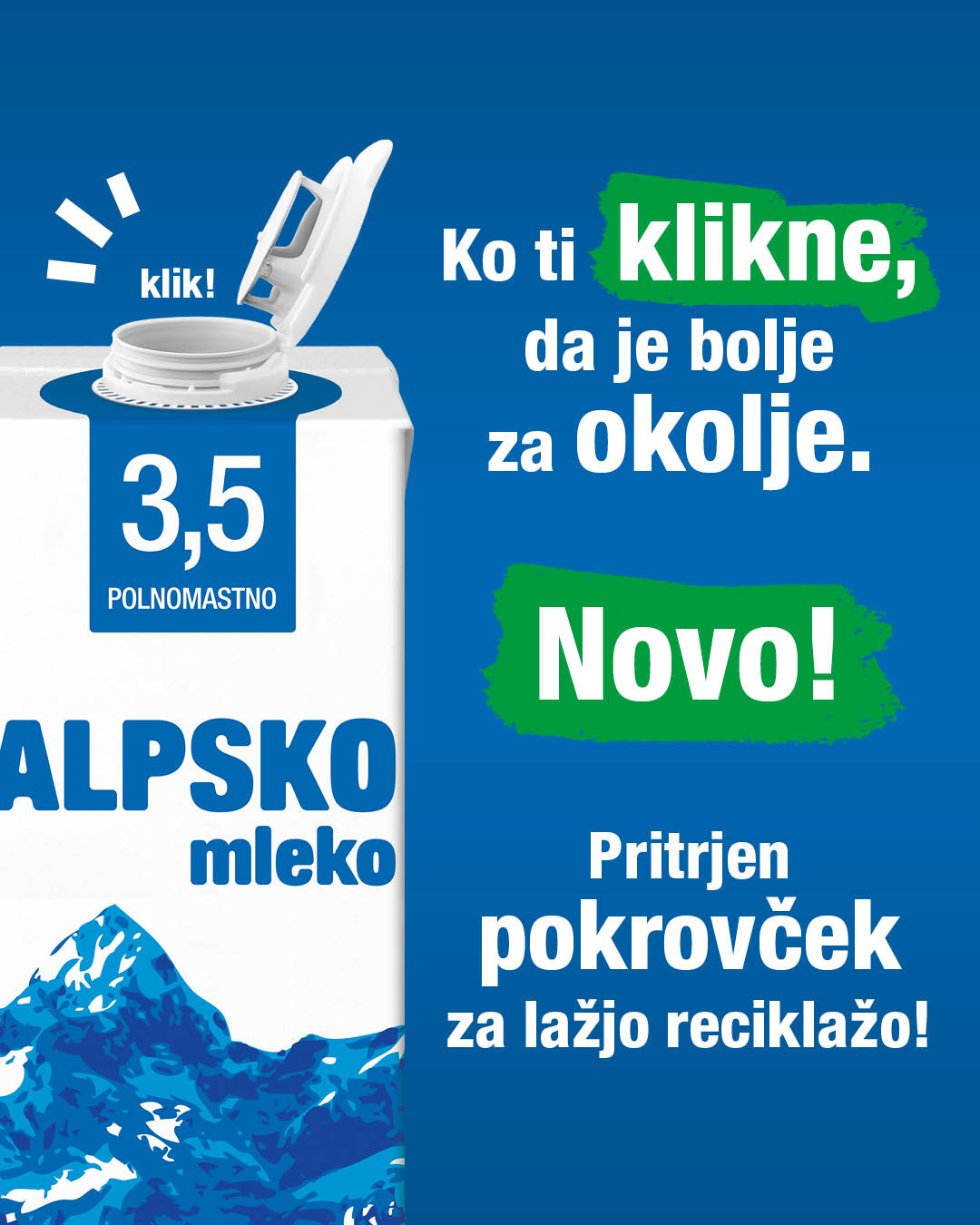 Alpsko mleko pritrjeni pokrovček (3)