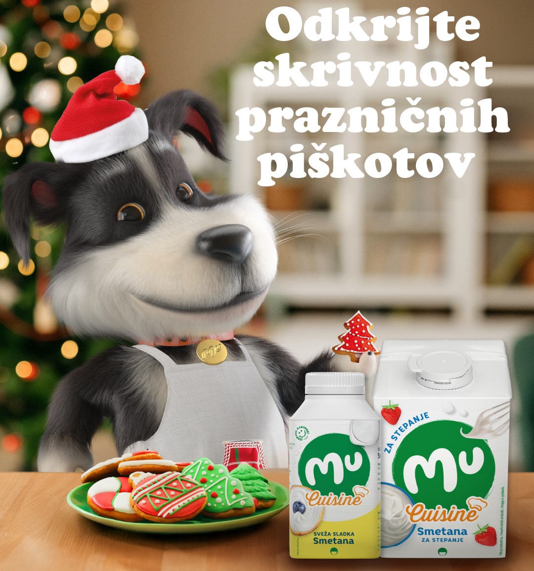 Božični piškoti z Mu Cuisine smetano